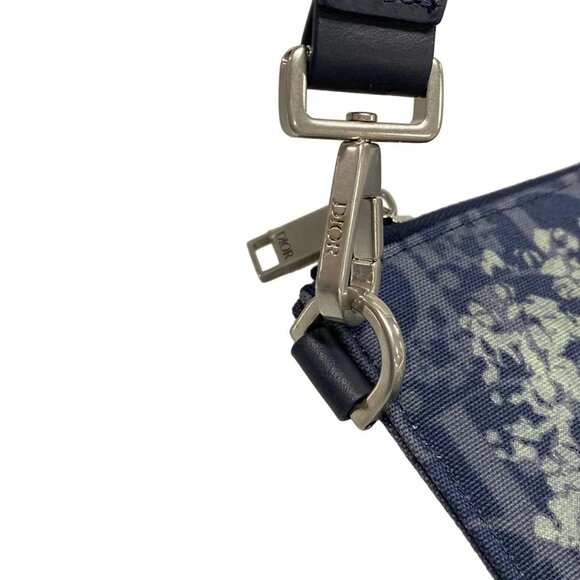Auth DIOR/ChristianDior - 2ESCA338DDO Navy Multi Jacquard Clutch Bag - Picture 12 of 16